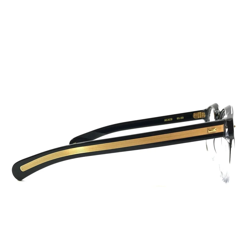 Alfred Kerbs Eyeglasses Frames ALICE BK Black Gradient Round Full Rim 51-23-150